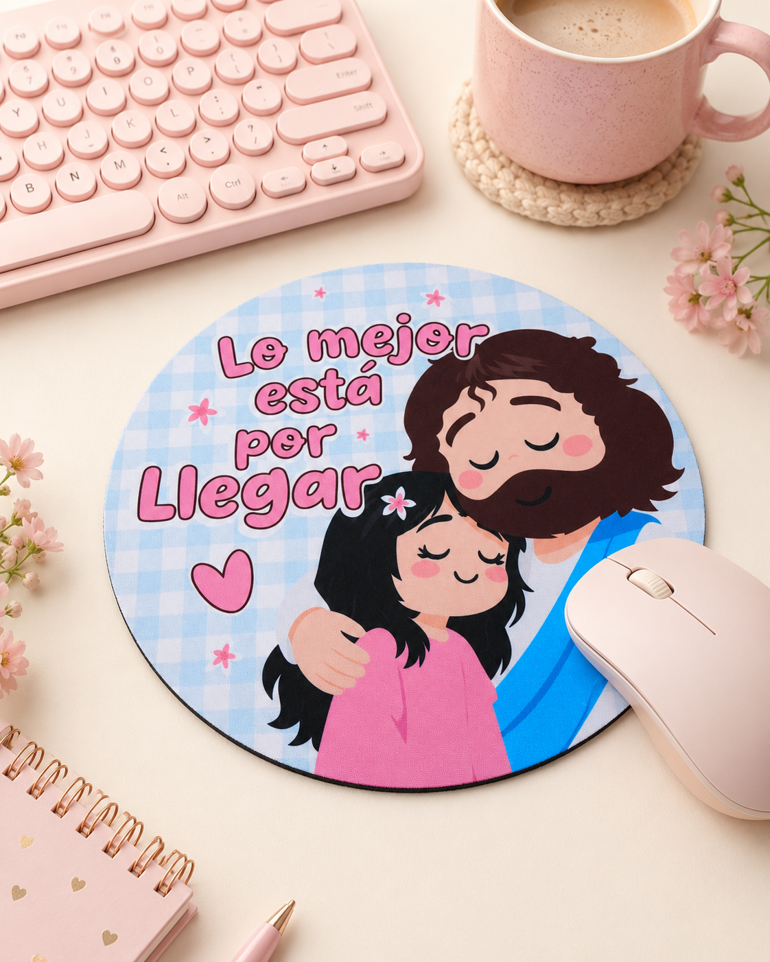 Mouse pad “Lo mejor” azul