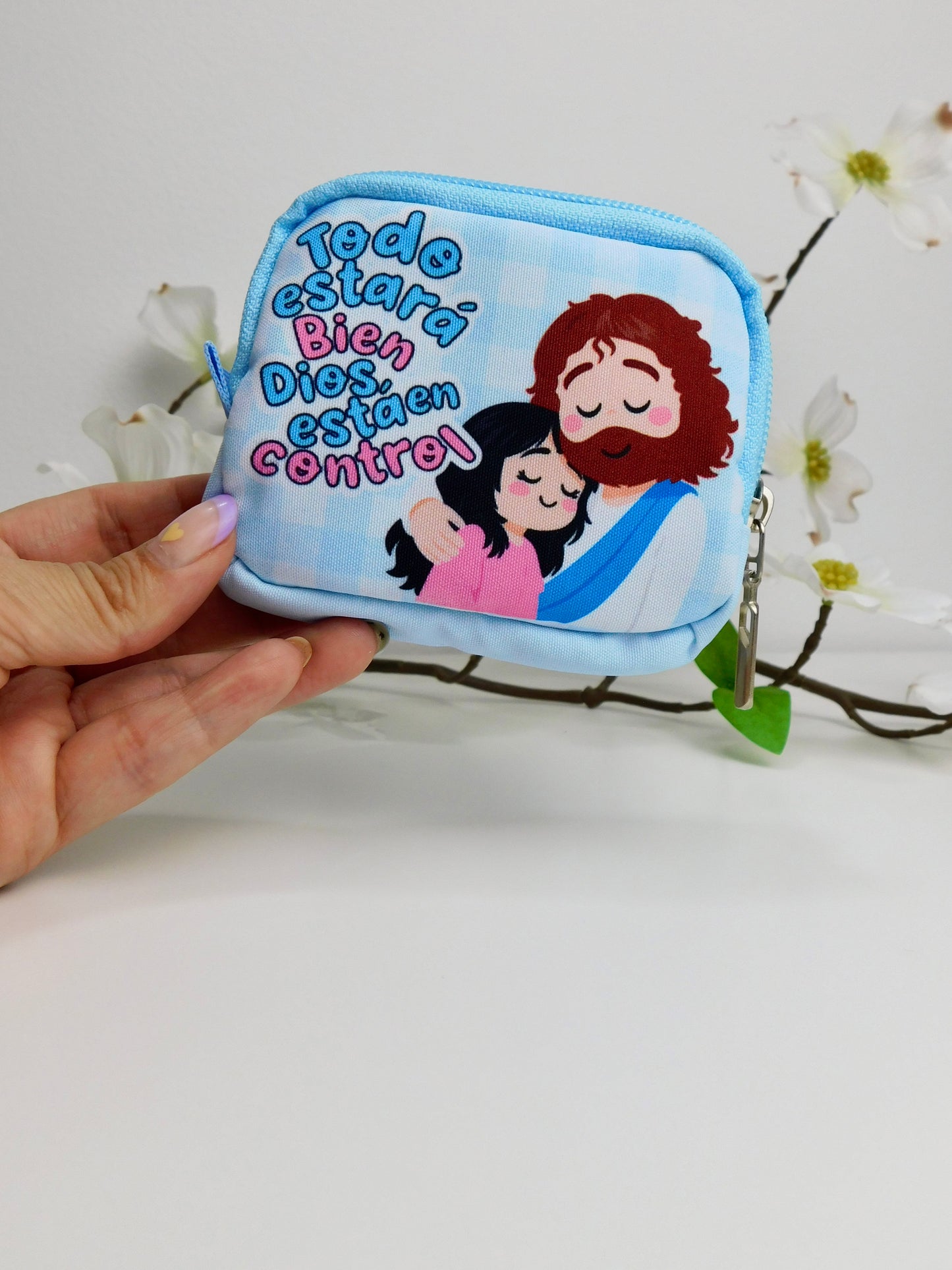 Monedero Todo estará bien, Dios está en control (Azul)