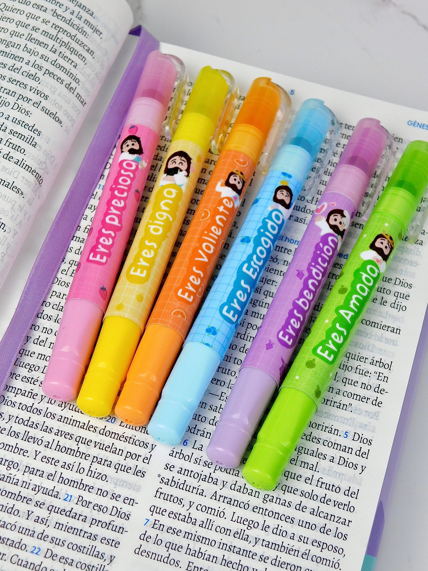 Resaltadores de Cera para Biblia