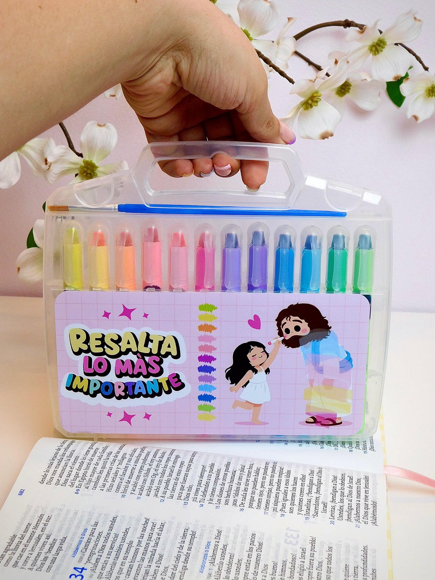 Resaltadores para Biblia x12 – Identidad, Cera + Acuarela