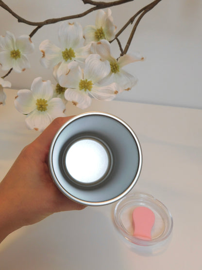 Vaso Rosa Mate Doble Pared 350 ml