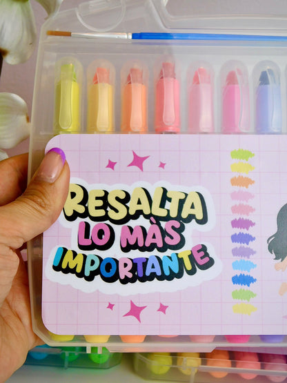 Resaltadores para Biblia x12 – Identidad, Cera + Acuarela