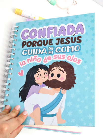 Cuaderno 5 materias – “Confiada porque Jesús cuida de mí como la niña de sus ojos