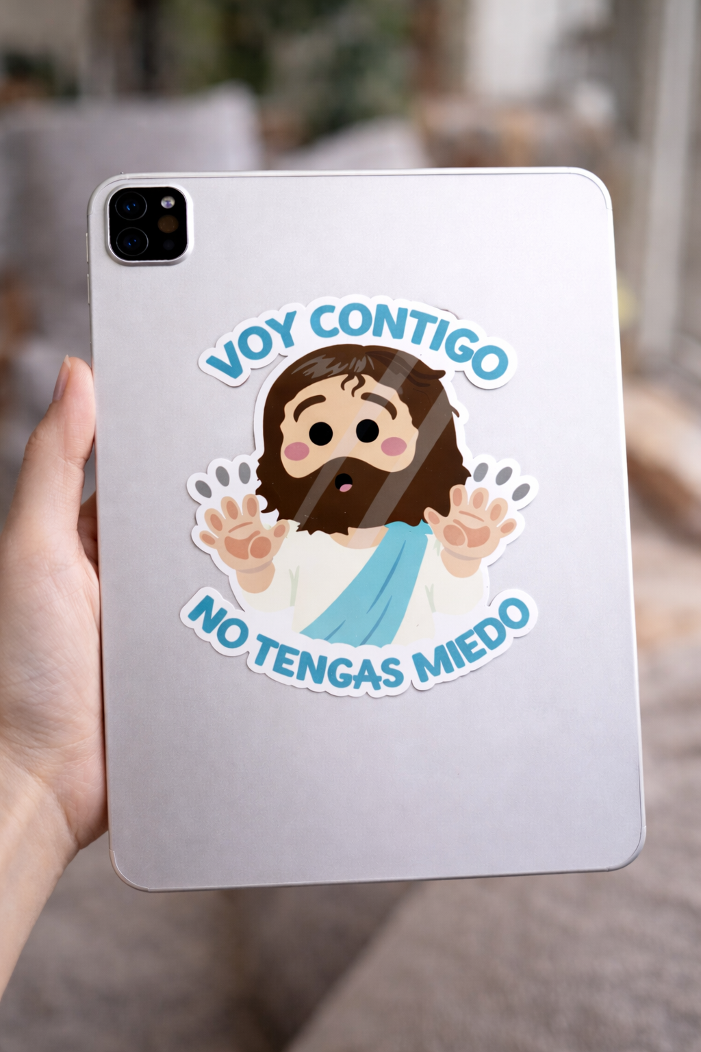 Adhesivo “Voy contigo. No tengas miedo”
