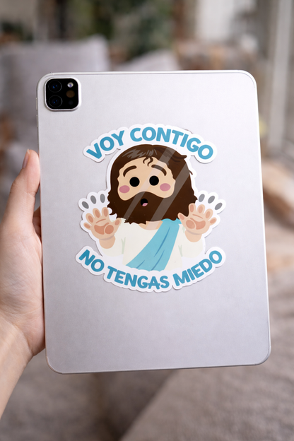 Adhesivo “Voy contigo. No tengas miedo”