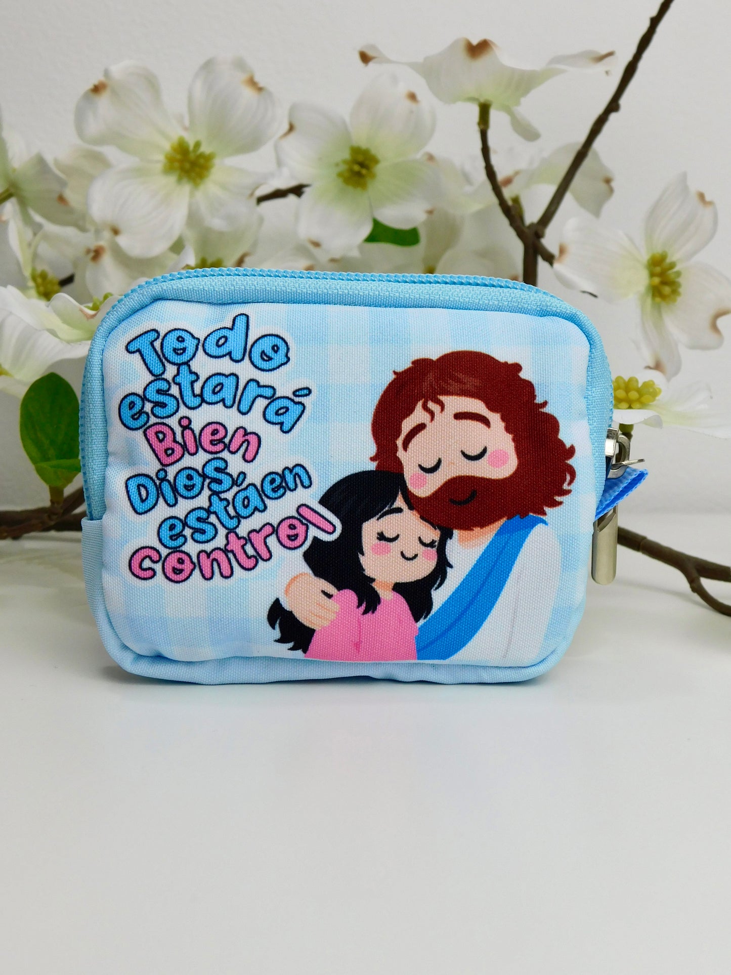 Monedero Todo estará bien, Dios está en control (Azul)