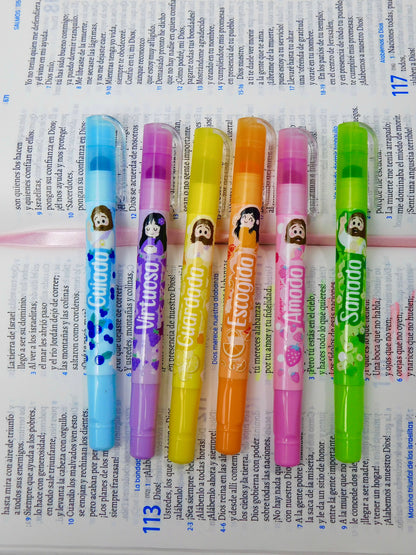 Resaltadores de Cera para Biblia