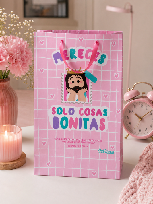 Bolsa de regalo rosa Soytorress