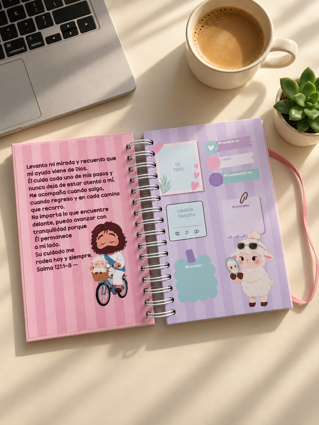 🌸 Agenda 2027 rosada– 12 meses para organizar tu vida con Jesús 💗