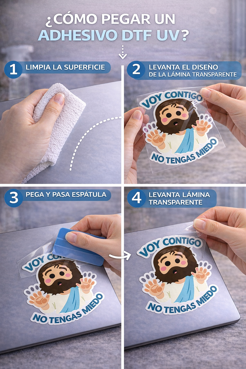 Adhesivo “Voy contigo. No tengas miedo”