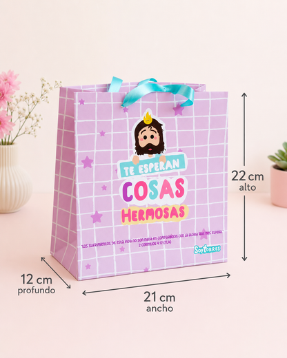 Bolsa de regalo lila Soytorress