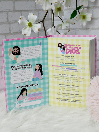 Biblia TLA – Puedo con todo porque Jesús está conmigo (Rosada)