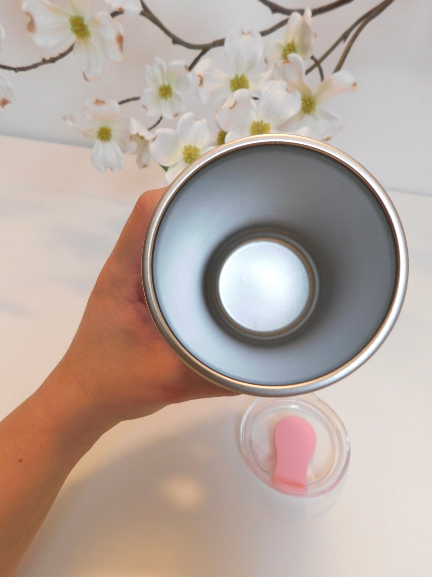 Vaso Rosa Mate Doble Pared 350 ml