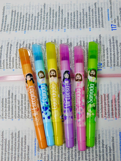 Resaltadores de Cera para Biblia