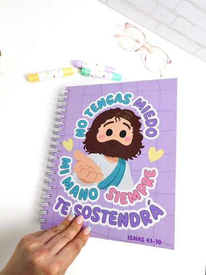 Cuaderno 5 materias – “No tengas miedo, mi mano siempre te sostendrá” (Isaías 41:10)