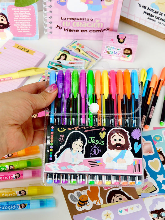 Lapiceros Neón en Gel