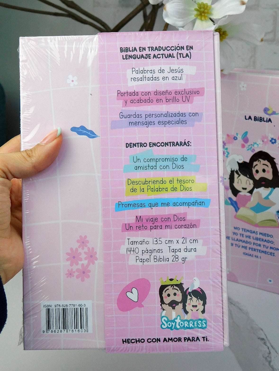 Biblia rosa Soytorress – TLA con diseño exclusivo para mujeres
