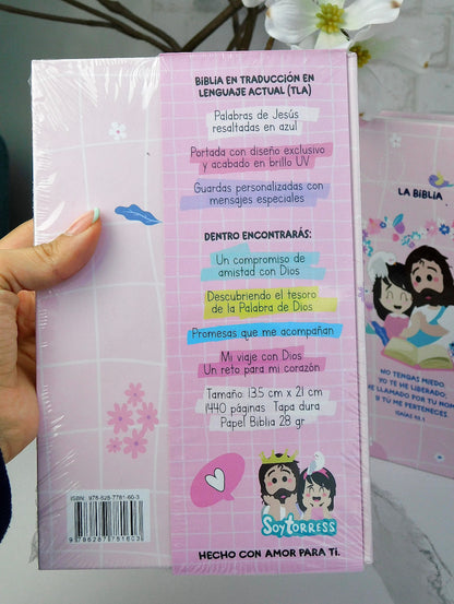 Biblia rosa Soytorress – TLA con diseño exclusivo para mujeres