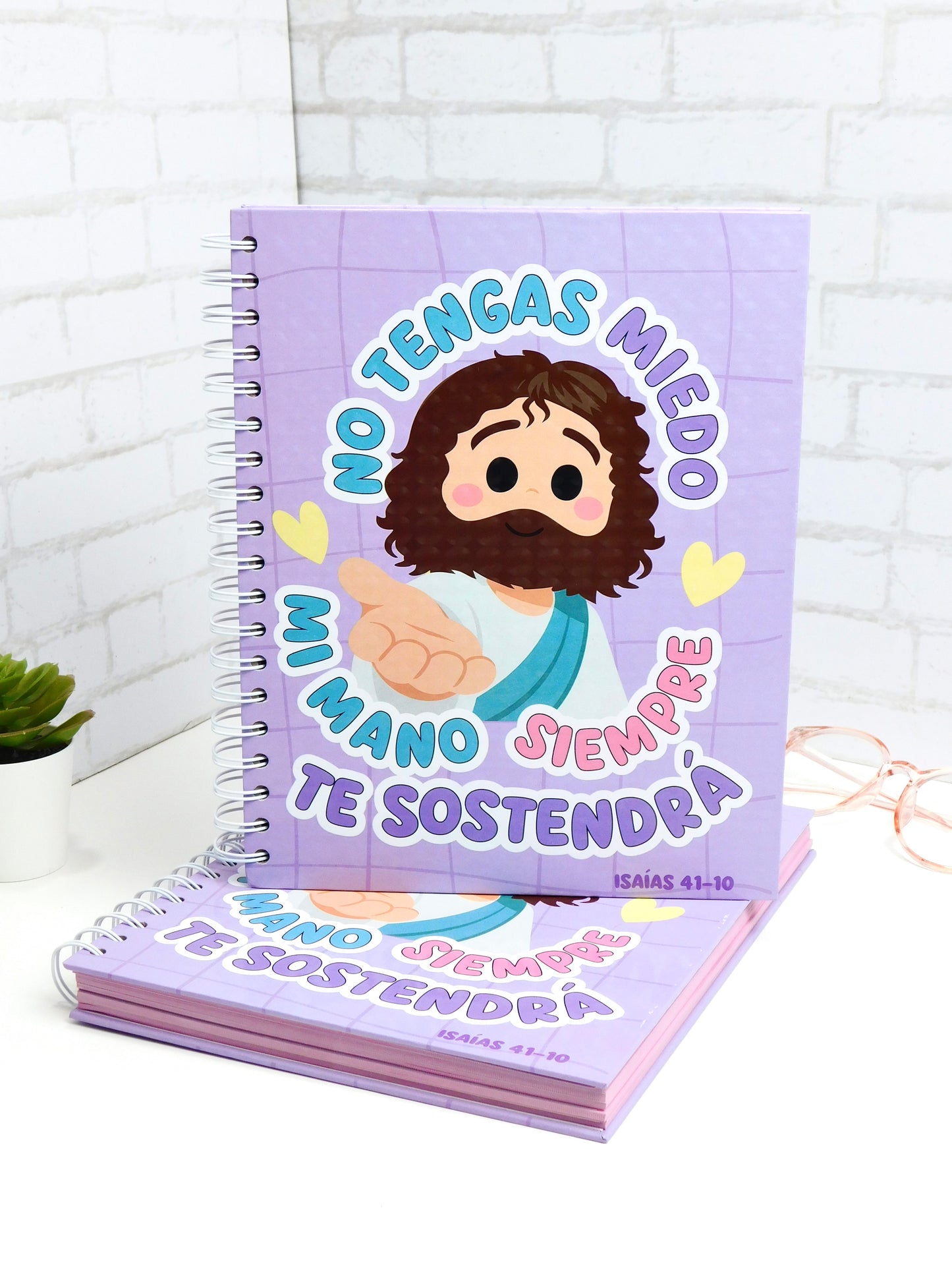 Cuaderno 5 materias – “No tengas miedo, mi mano siempre te sostendrá” (Isaías 41:10)