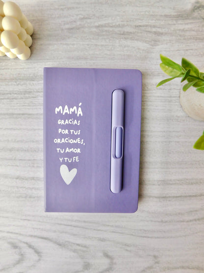 Libreta Mamá – “Gracias por tus oraciones, tu amor y tu fe”