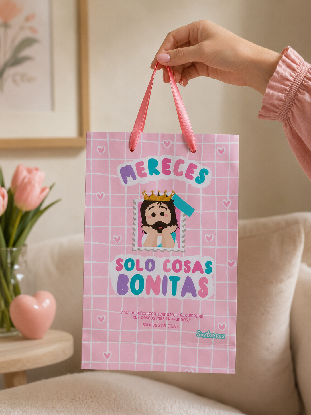 Bolsa de regalo rosa Soytorress